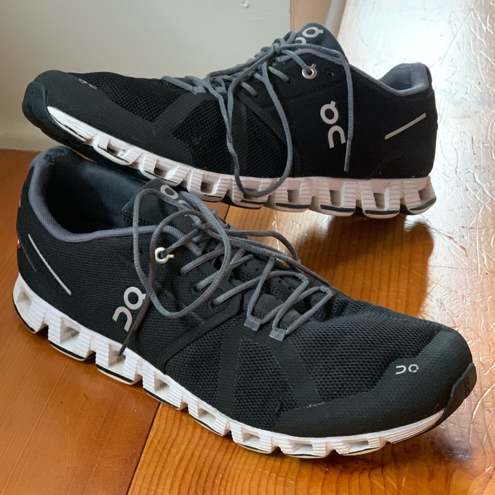 On Cloud 5 Running Shoes Black Men’s 12